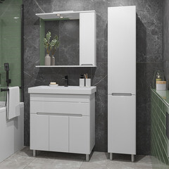 Комплект тумба с раковиной Sanstar Модена 80 см напольная белая (225.1-1.4.1.КФОС) - фото 8