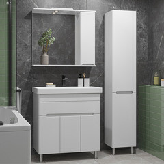 Комплект тумба с раковиной Sanstar Модена 80 см напольная белая (225.1-1.4.1.КФОС) - фото 7