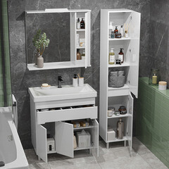 Комплект тумба с раковиной Sanstar Модена 80 см напольная белая (225.1-1.4.1.КФОС) - фото 6