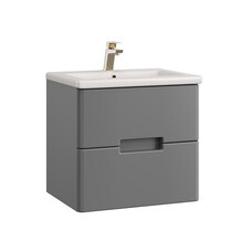 Комплект тумба с раковиной Sanstar Noche 60 см подвесная графит софт (422.1-1.4.1.ККОМ)