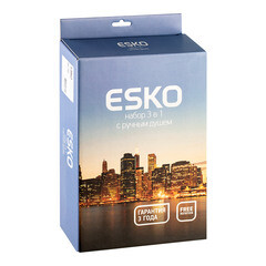 Душевой комплект Esko с лейкой c держателем хром (SS755) - фото 3