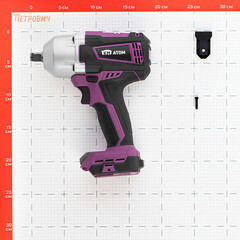 Гайковерт ударный аккумуляторный КМ АТОМ 18 В без АКБ и ЗУ (CIW-183BL) - фото 6