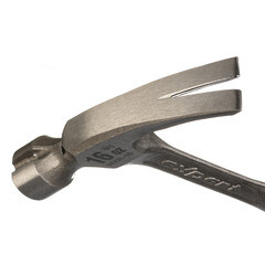 Молоток-гвоздодер цельнометаллический Truper 450 г двухкомпонентная ручка (17857) - фото 4