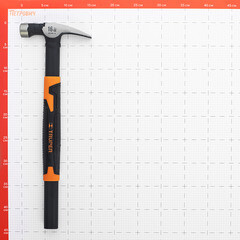 Молоток-гвоздодер Truper 450 г двухкомпонентная ручка (10754) - фото 2