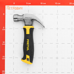 Молоток-гвоздодер Pretul 280 г фибергласовая ручка (22291) - фото 2