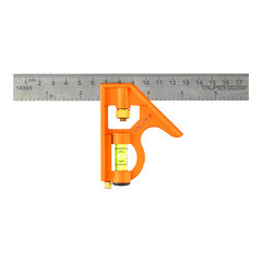 Изображение товара Угольник строительный Truper 180 мм с уровнем стальной