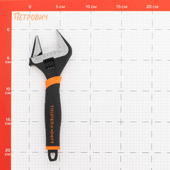 Ключ разводной с тонкими губками Truper Expert 200 мм с увеличенным захватом двухкомпонентная рукоятка - фото 4