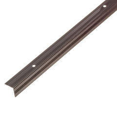 Порог алюминиевый угловой наружный 19х19х1800 мм венге - фото 2