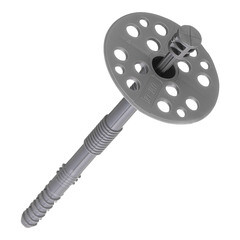 Изображение товара Дюбель для теплоизоляции Daxmer 10х140 мм пластиковый гвоздь (250 шт.)