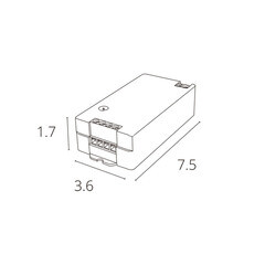 Блок питания для магнитной трековой системы Arte Lamp Rapid 360 Вт 48 В (A70C-04CH-WF) - фото 2