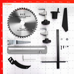 Пила дисковая электрическая P.I.T. 2000 Вт 200 мм (PKS200-C) - фото 2