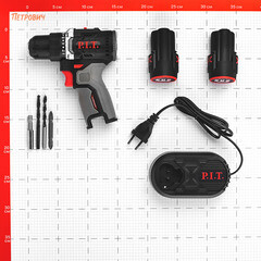 Дрель-шуруповерт аккумуляторная бесщеточная P.I.T. PBM12K-10B/2 12 В 1,5 Ач Li-Ion 2 АКБ и ЗУ - фото 8