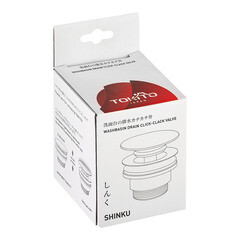 Донный клапан Tokito клик-клак 1 1/4 с переливом черный (TOK-SHI-64BL) - фото 4