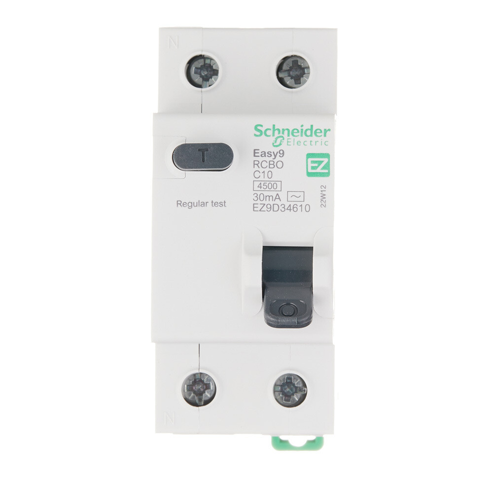 Автомат дифференциальный Schneider Electric Easy9 10А 30 мА 1P+N тип AC 4,5 кА (EZ9D34610)