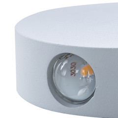 Светильник светодиодный садово-парковый настенный Arte Lamp Tamburello 3000К 4 Вт IP54 (A1525AP-1WH) - фото 5