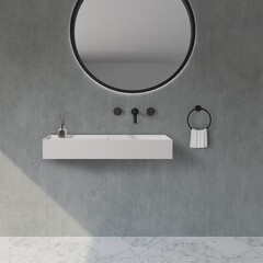 Раковина Abber Stein 80 см подвесная белая матовая (AS2648) - фото 3