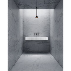 Раковина Abber Stein 100 см подвесная белая матовая (AS2652-1.0) - фото 3