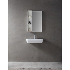 Раковина Abber Stein 60 см подвесная белая матовая (AS2654) - фото 3