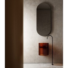 Раковина Abber Kristall 42 см подвесная коричневая (AT2704Opal) - фото 3