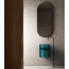 Раковина Abber Kristall 42 см подвесная бирюзовая (AT2704Aquamarin) - фото 3