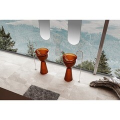 Раковина Abber Kristall 450 мм напольная коричневая (AT2703Opal) - фото 3