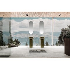 Раковина Abber Kristall 450 мм напольная оливковая (AT2702Vesuvian) - фото 3