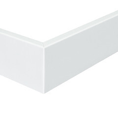 Плинтус ПВХ напольный Salag Alpha 80 мм белый 2400 мм - фото 6