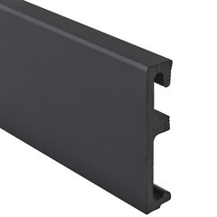 Изображение товара Плинтус ПВХ напольный Salag Alpha 80 мм черный 2400 мм