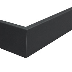 Плинтус ПВХ напольный Salag Alpha 80 мм черный 2400 мм - фото 6