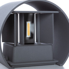 Светильник светодиодный садово-парковый настенный Arte Lamp Rullo 3000К 6 Вт IP54 (A1415AL-1GY) - фото 2