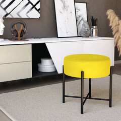 Пуф желтый Sheffilton SHT-B4 - фото 2