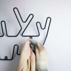 Вешалка настенная металлическая 9 крючков антрацит Sheffilton SHT-WH36 - фото 2