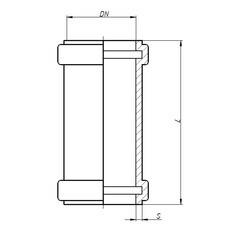 Муфта Ostendorf KGU d110 мм пластиковая надвижная для наружной канализации (220500) - фото 2