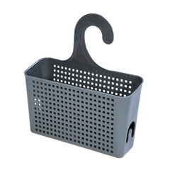 Полка для ванной Violet Лофт навесная с петлей 240х90х260 мм пластик серая (611008) - фото 1