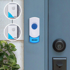 Звонок Rexant RX-5 (73-0050) беспроводной с кнопкой 32 мелодии белый две вызывные панели - фото 7