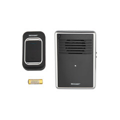 Звонок Rexant RX-30 (73-0015) беспроводной с кнопкой 25 мелодий черный с цифровым кодированием - фото 4