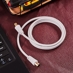 ТВ удлинитель Rexant штекер-гнездо (1,5 м) белый (18-0002) - фото 4