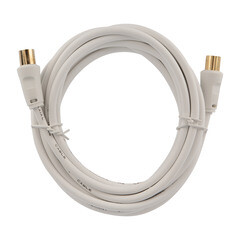 ТВ удлинитель Rexant штекер-гнездо (3 м) белый (18-0004) - фото 2