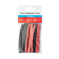 Трубка термоусадочная Rexant Maximum ТУТ 2/1 мм 100 мм 2 цвета (14 шт.) - фото 7