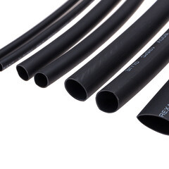 Трубка термоусадочная Rexant Glue ТУТ 3/1-12/4 мм 100 мм черная (7 шт.) - фото 4