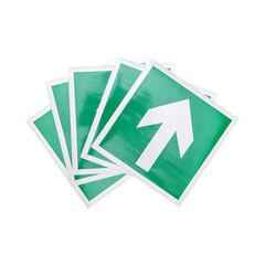 Наклейка Rexant эвакуационный знак Направляющая стрелка самоклеящаяся 200х200 мм (5 шт.) - фото 3