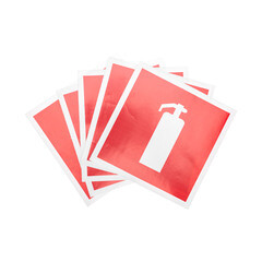 Наклейка Rexant знак пожарной безопасности Огнетушитель самоклеящаяся 200х200 мм (5 шт.) - фото 3