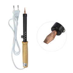 Паяльник электрический Rexant ЭСПН 100 Вт 220 В деревянная ручка 152 г (12-0291) - фото 5