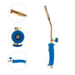 Горелка кровельная Rexant ГВП-400К 50 см с 3 насадками и шлангом - фото 2