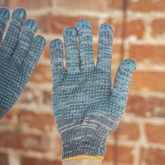 Перчатки х/б 4 нити с ПВХ покрытием графит 9 (XL) (5 пар) - фото 3