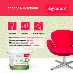 Штукатурка декоративная Bayramix i-Flex камешковая fl 001 белая 1,2 мм 14 кг - фото 5