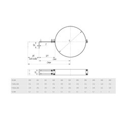 Хомут Дымок для дымоходов d120 мм с креплением к стене AISI 439 - фото 2