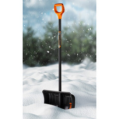 Лопата снеговая Finland пластиковая с деревянным черенком 1480х495 мм (1358Ч) - фото 4