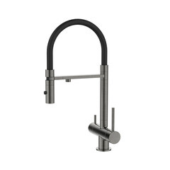 Изображение товара Смеситель для кухни Iddis Ace графит с гибким изливом с подключением к фильтру однорычажный (ACEGMFFi05)