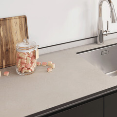 Столешница доминикана бежевая 2400х600х16 мм компакт-ламинат Slotex - фото 3